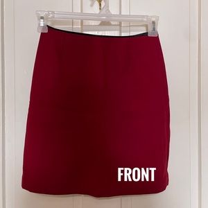 Gap Dark Red Pencil Skirt Size 0 NWT